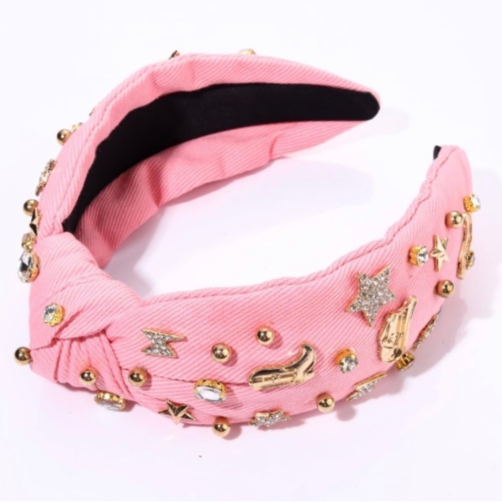 Gorgeous Cowgirl Knotted Rhinestone Headband - Picture 7 of 7